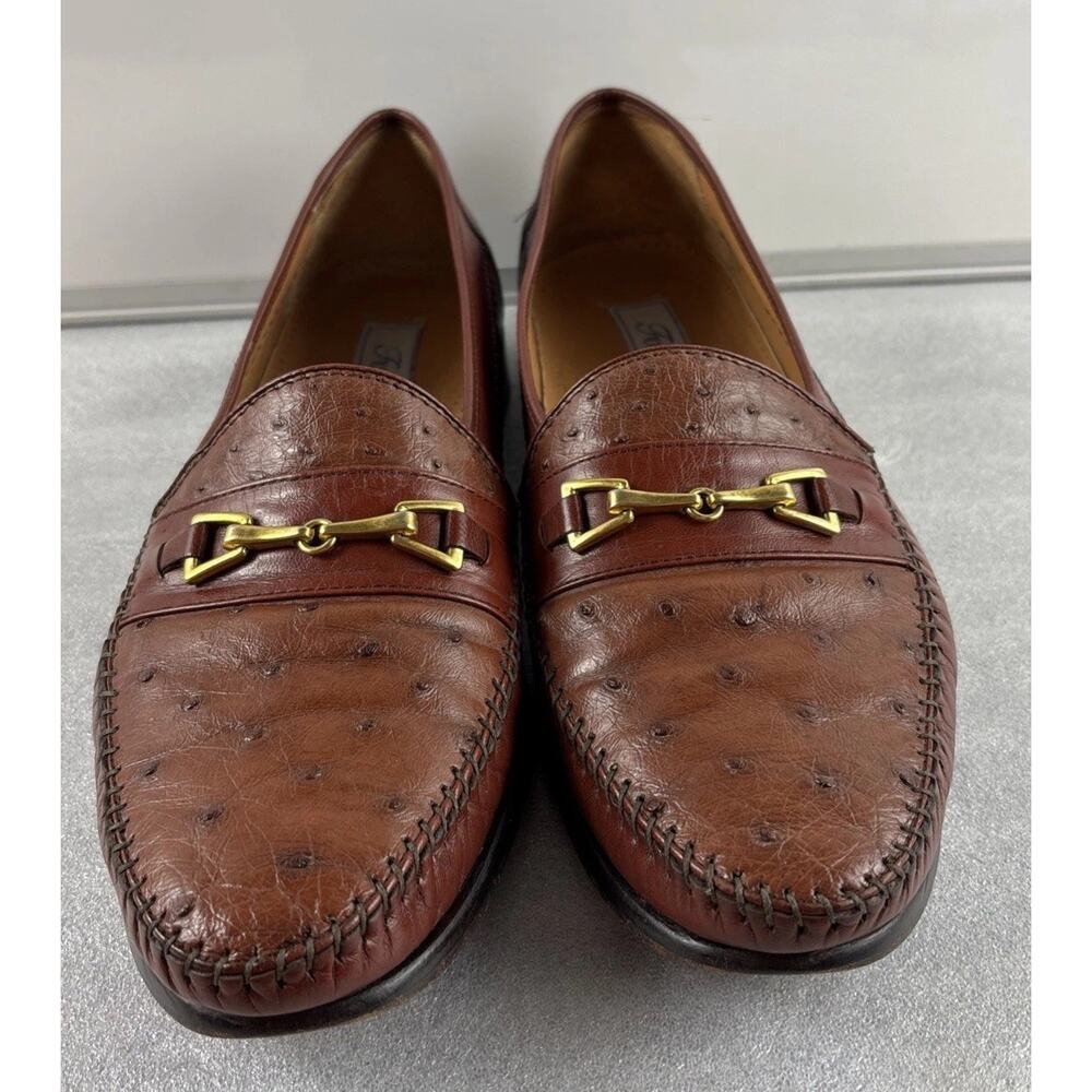 Forli Mens Genuine Brown Leather Shoes Dress Shoe SZ 13